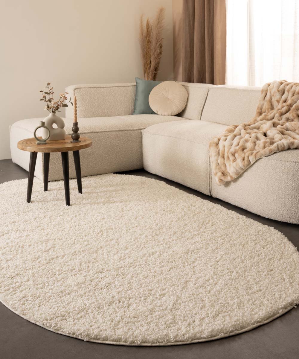 Tapis ovale poils longs - Shaggy Trend ivoire - sfeer Tapis ovale poils longs - Shaggy Trend ivoire - sfeer