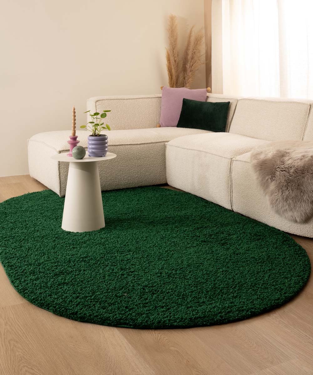 Tapis ovale poils longs - Shaggy Trend vert émeraude - sfeer Tapis ovale poils longs - Shaggy Trend vert émeraude - sfeer