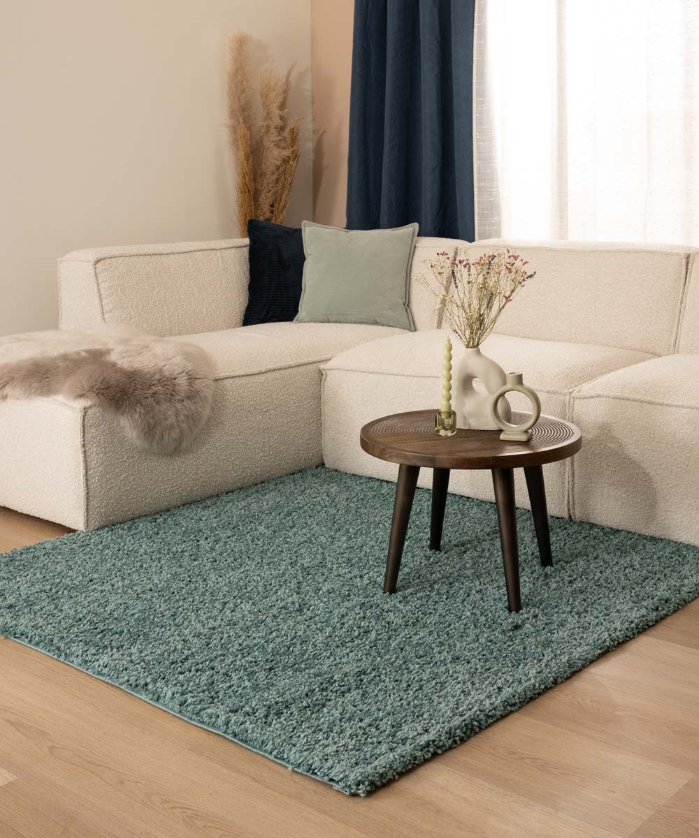 Tapis Carré poils longs Shaggy Trend - bleu clair - sfeer Tapis Carré poils longs Shaggy Trend - bleu clair - sfeer