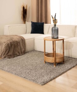 Tapis Carré poils longs Shaggy Trend - gris clair - sfeer