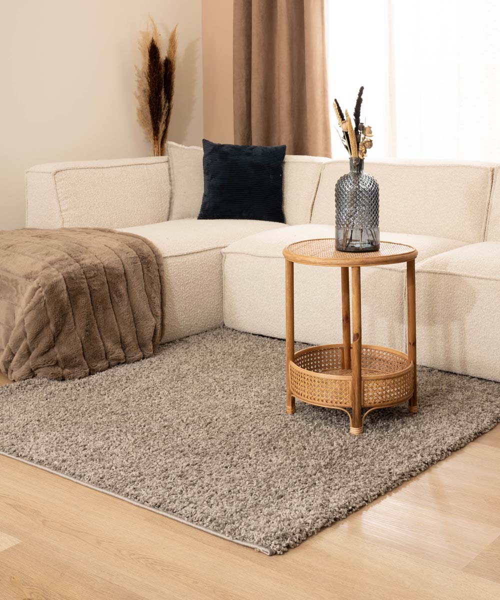 Tapis Carré poils longs Shaggy Trend - gris clair - sfeer Tapis Carré poils longs Shaggy Trend - gris clair - sfeer