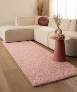 Tapis de couloir poils longs Shaggy Trend - rose clair - sfeer