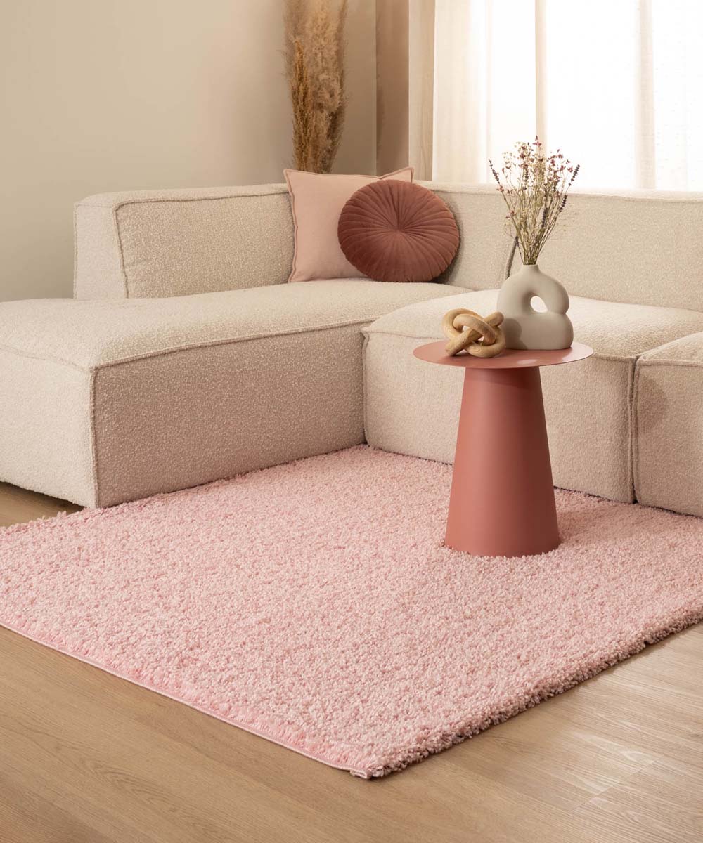 Tapis Carré poils longs Shaggy Trend - rose clair - sfeer Tapis Carré poils longs Shaggy Trend - rose clair - sfeer