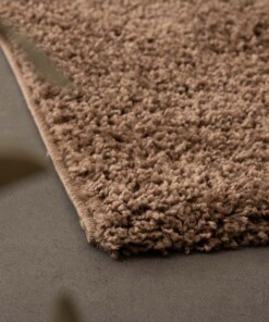 Tapis Carré poils longs Shaggy Trend - Moka - close up, thumbnail Tapis Carré poils longs Shaggy Trend - Moka - close up, thumbnail