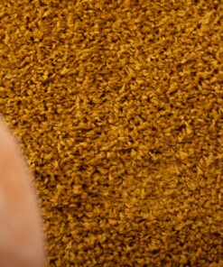 Tapis Carré poils longs Shaggy Trend - jaune moutarde - close up, thumbnail Tapis Carré poils longs Shaggy Trend - jaune moutarde - close up, thumbnail