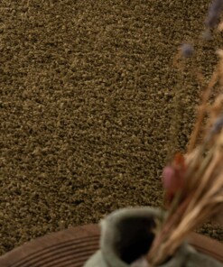 Tapis Carré poils longs Shaggy Trend - vert olive - close up, thumbnail Tapis Carré poils longs Shaggy Trend - vert olive - close up, thumbnail