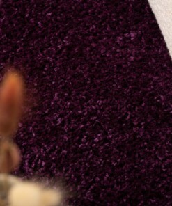 Tapis de couloir poils longs Shaggy Trend - violet - close up, thumbnail Tapis de couloir poils longs Shaggy Trend - violet - close up, thumbnail