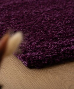 Tapis de couloir poils longs Shaggy Trend - violet - close up, thumbnail Tapis de couloir poils longs Shaggy Trend - violet - close up, thumbnail