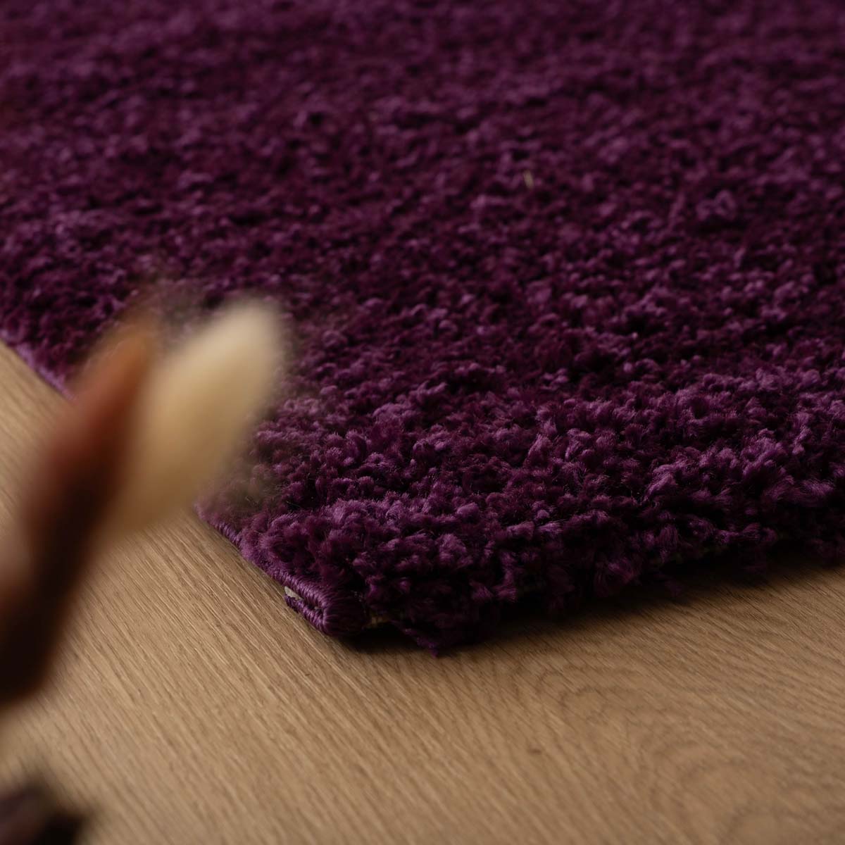 Tapis de couloir poils longs Shaggy Trend - violet - close up Tapis de couloir poils longs Shaggy Trend - violet - close up
