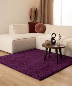 Tapis Carré poils longs Shaggy Trend - violet - sfeer
