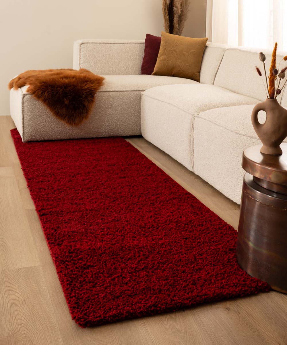 Tapis de couloir poils longs Shaggy Trend - rouge - sfeer Tapis de couloir poils longs Shaggy Trend - rouge - sfeer