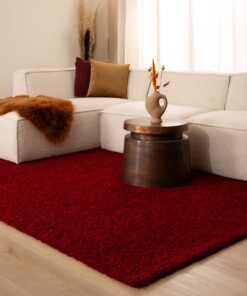 Tapis poils longs Shaggy Trend - rouge - sfeer, thumbnail