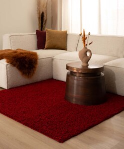 Tapis Carré poils longs Shaggy Trend - rouge - sfeer, thumbnail