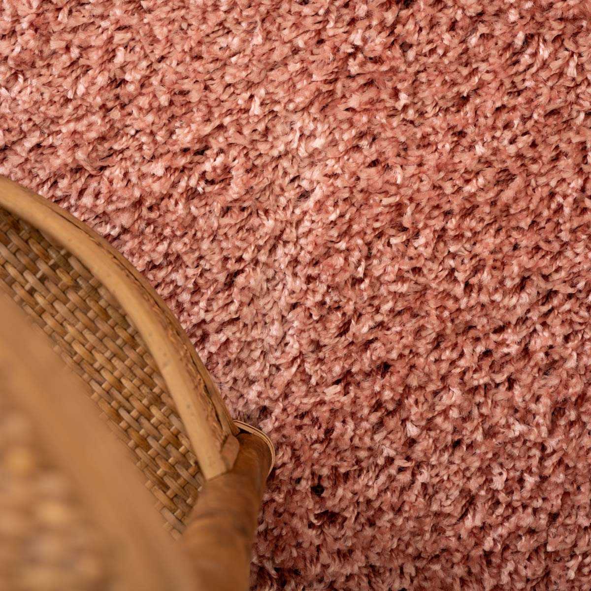 Tapis poils longs Shaggy Trend - rose - close up Tapis poils longs Shaggy Trend - rose - close up