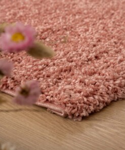 Tapis poils longs Shaggy Trend - rose - close up, thumbnail Tapis poils longs Shaggy Trend - rose - close up, thumbnail