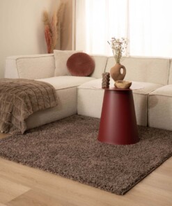 Tapis Carré poils longs Shaggy Trend - taupe - sfeer, thumbnail