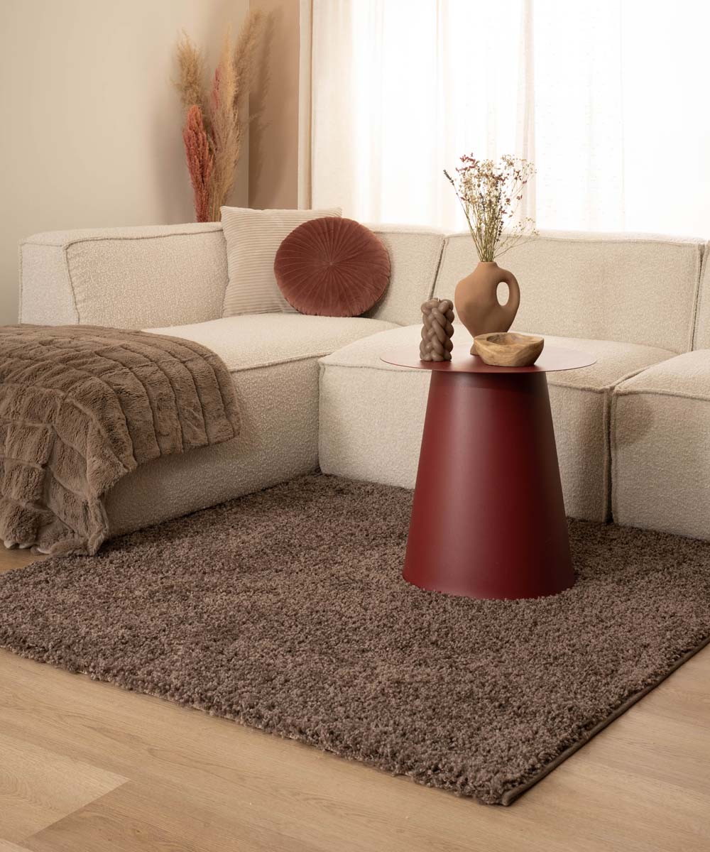Tapis Carré poils longs Shaggy Trend - taupe - sfeer Tapis Carré poils longs Shaggy Trend - taupe - sfeer
