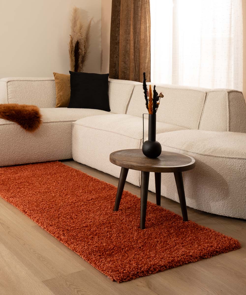 Tapis de couloir poils longs Shaggy Trend - terracota - sfeer Tapis de couloir poils longs Shaggy Trend - terracota - sfeer