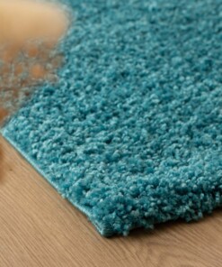Tapis Carré poils longs Shaggy Trend - turquoise - close up, thumbnail Tapis Carré poils longs Shaggy Trend - turquoise - close up, thumbnail