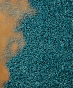 Tapis Carré poils longs Shaggy Trend - turquoise - close up, thumbnail Tapis Carré poils longs Shaggy Trend - turquoise - close up, thumbnail