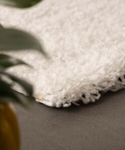 Tapis Carré poils longs Shaggy Trend - blanc - close up, thumbnail Tapis Carré poils longs Shaggy Trend - blanc - close up, thumbnail