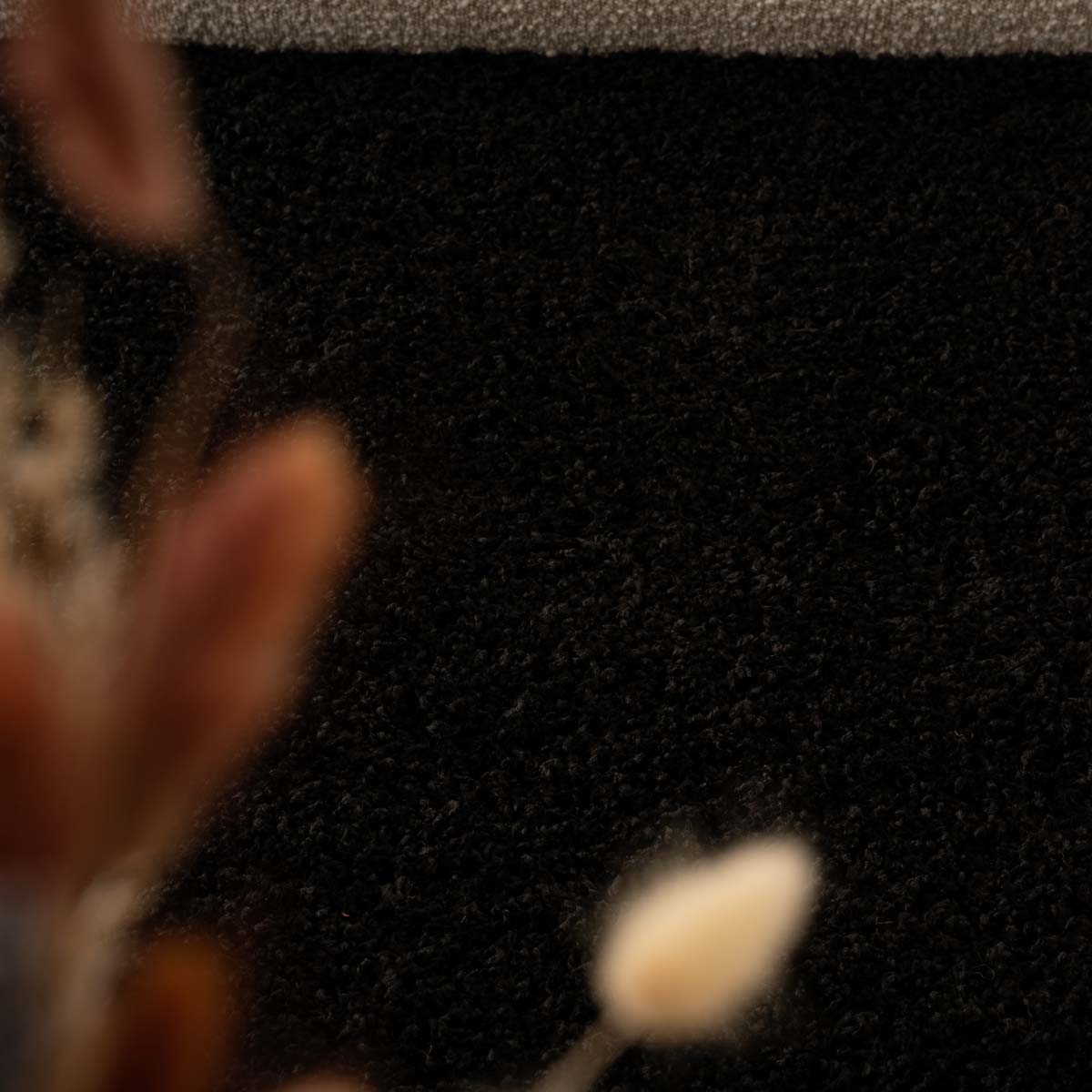 Tapis Carré poils longs Shaggy Trend - noir - close up Tapis Carré poils longs Shaggy Trend - noir - close up