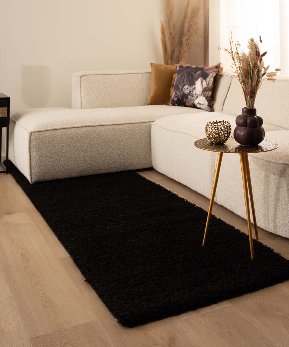 Tapis de couloir poils longs Shaggy Trend - noir - sfeer Tapis de couloir poils longs Shaggy Trend - noir - sfeer