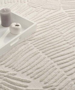 Tapis doux - Emily Striped crème - close up, thumbnail Tapis doux - Emily Striped crème - close up, thumbnail
