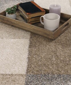 Tapis moderne poil ras - Urban beige - close up, thumbnail Tapis moderne poil ras - Urban beige - close up, thumbnail