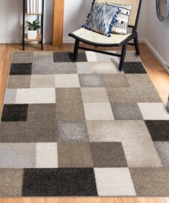 Tapis moderne poil ras - Urban beige - sfeer