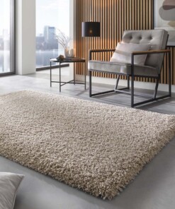 Tapis poils longs - Shaggy Prime beige - sfeer