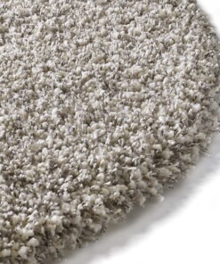 Tapis rond poils longs - Shaggy Prime blanc/argent - close up, thumbnail Tapis rond poils longs - Shaggy Prime blanc/argent - close up, thumbnail