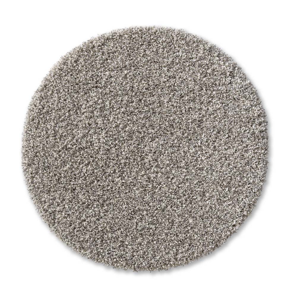 Tapis rond poils longs - Shaggy Prime blanc/argent - overzicht Tapis rond poils longs - Shaggy Prime blanc/argent - overzicht