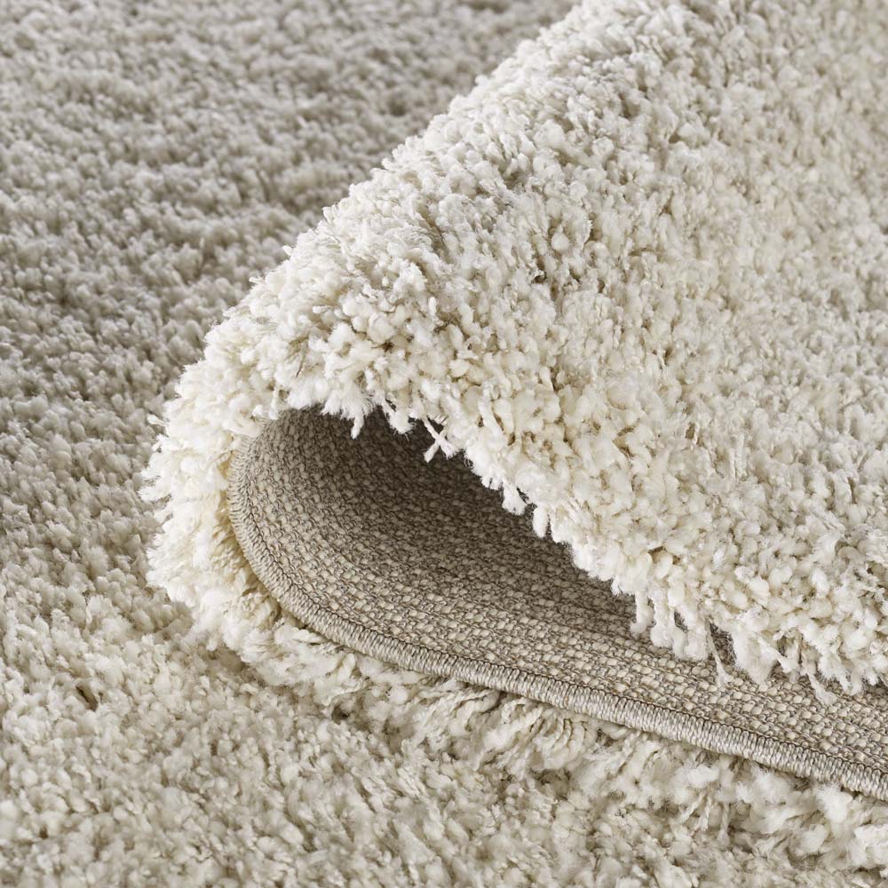 Tapis poils longs carré - Shaggy Prime crème - close up Tapis poils longs carré - Shaggy Prime crème - close up