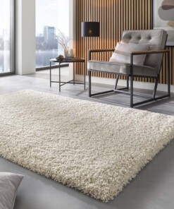 Tapis poils longs carré - Shaggy Prime crème - sfeer