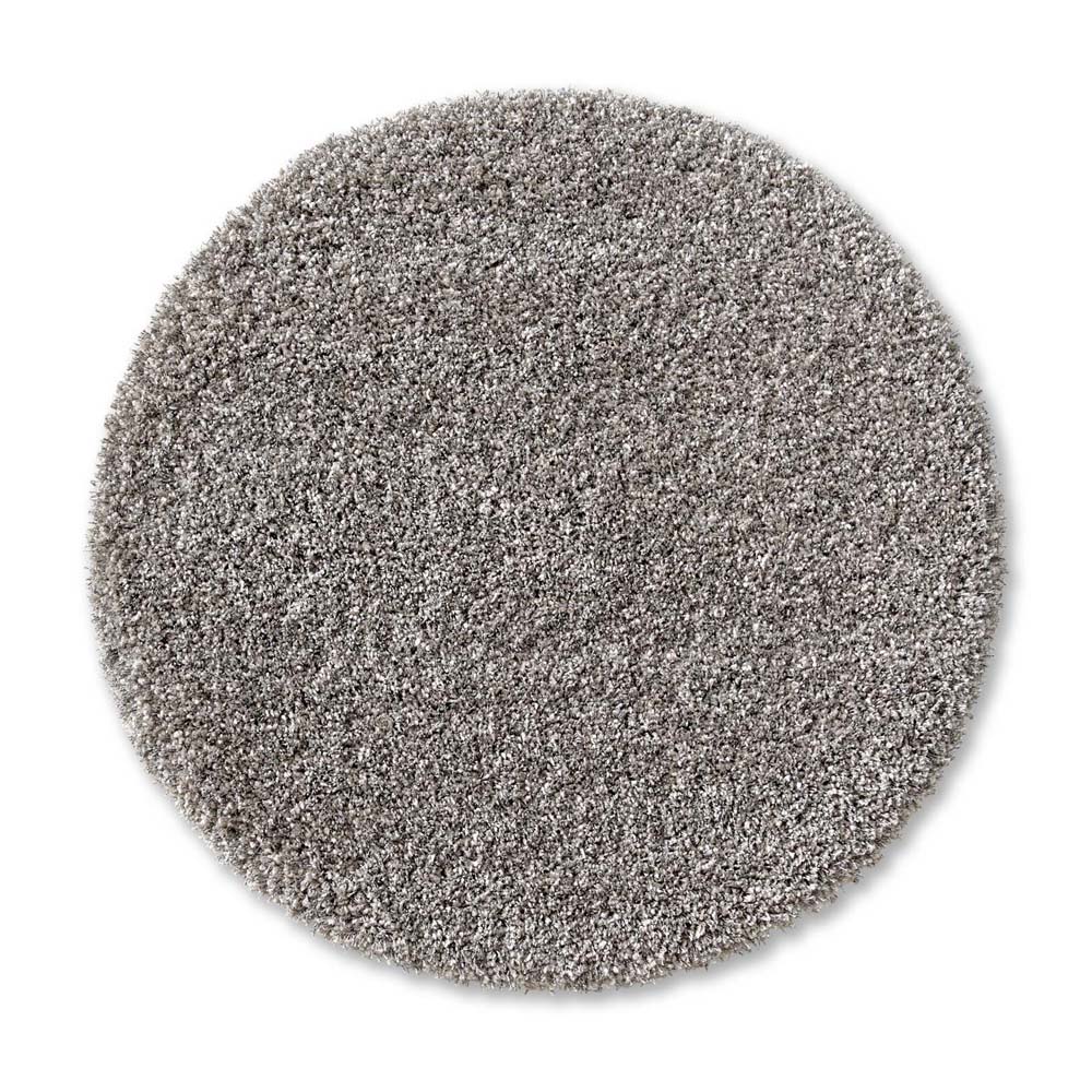 Tapis rond poils longs - Shaggy Prime argent - overzicht Tapis rond poils longs - Shaggy Prime argent - overzicht
