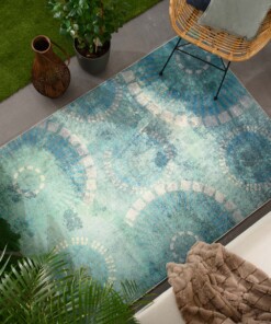 Tapis extérieur/intérieur - Valenca Aria vert menthe - sfeer