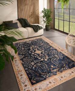 Tapis extérieur vintage - Valenca Sera bleu foncé - sfeer