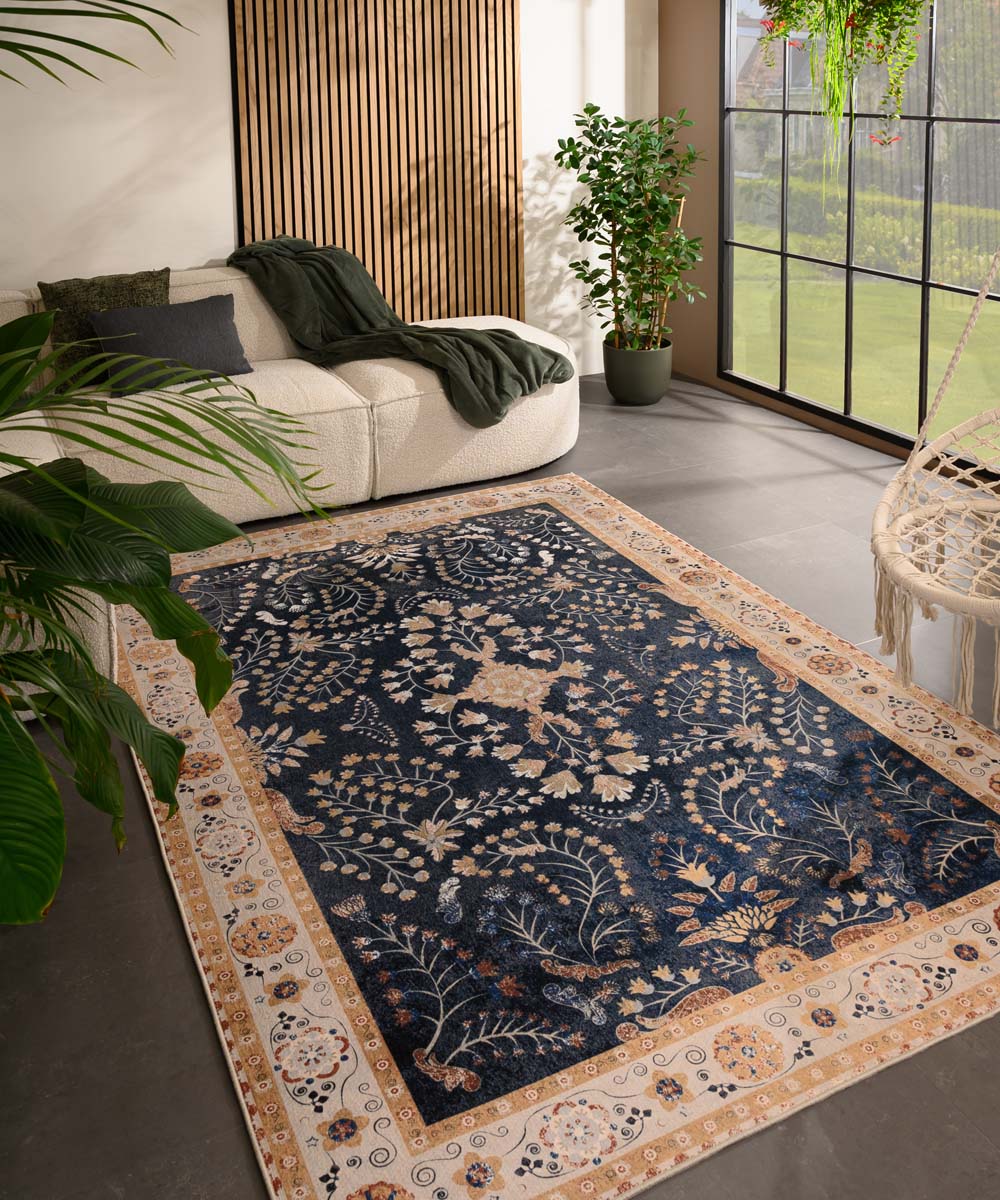 Tapis extérieur vintage - Valenca Sera bleu foncé - sfeer Tapis extérieur vintage - Valenca Sera bleu foncé - sfeer