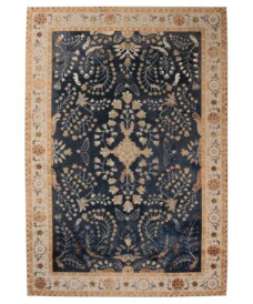 Tapis extérieur vintage - Valenca Sera bleu foncé - overzicht, thumbnail