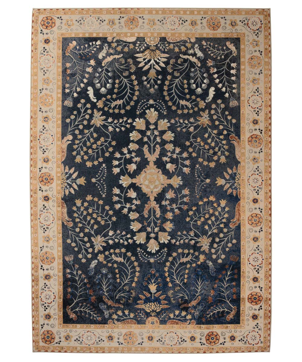 Tapis extérieur vintage - Valenca Sera bleu foncé - overzicht Tapis extérieur vintage - Valenca Sera bleu foncé - overzicht