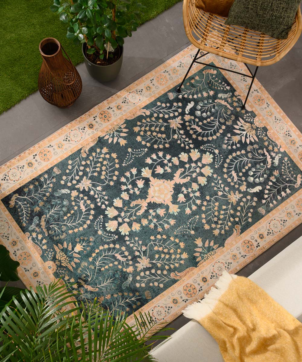 Tapis extérieur vintage - Valenca Sera vert - sfeer Tapis extérieur vintage - Valenca Sera vert - sfeer