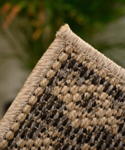 Tapis d'extérieur Carré Sunny oriental - beige/noir - close up, thumbnail Tapis d'extérieur Carré Sunny oriental - beige/noir - close up, thumbnail