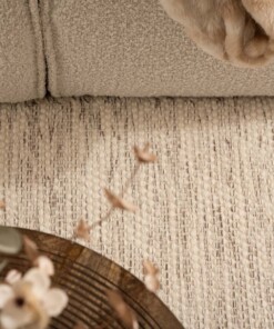 Tapis laine carré - Ulstein blanc/gris Tapis laine carré - Ulstein blanc/gris