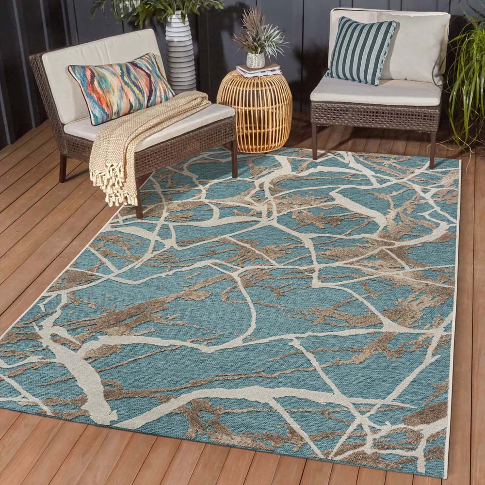 Tapis extérieur - Marble bleu - sfeer Tapis extérieur - Marble bleu - sfeer