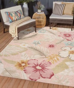 Tapis extérieur fleurs - Yara rose - sfeer