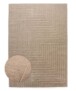 Tapis Carré scandinave - Contour Edge beige - overzicht, thumbnail