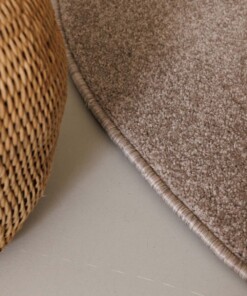 Tapis Rond poil ras Fine - beige Tapis Rond poil ras Fine - beige