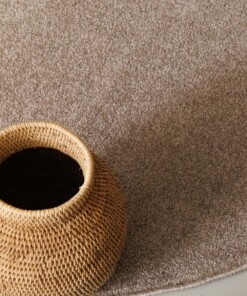 Tapis Rond poil ras Fine - beige Tapis Rond poil ras Fine - beige