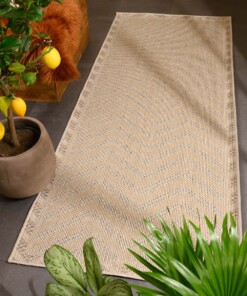 Tapis de balcon aspect jute Sunny Contour - beige - sfeer, thumbnail